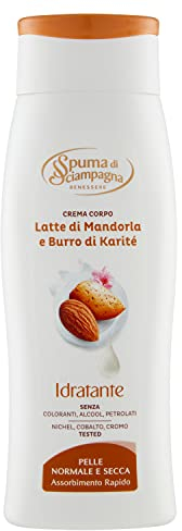 Spuma di Sciampagna Crema Corpo Idratante Latte Di Mandorla E Burro Di Karitè - 250 Ml