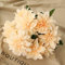 HoYuanFlo Künstliche Dahlie, künstliche Dahlie, künstliche Dahlie, Kunstblumen für Zuhause, Hochzeit, Party, Bürobedarf, Champagner, 10 Stück