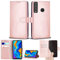 Huawei P30 Lite Case, Leather Wallet with Flip Cover, Credit Card Pockets and Stand Compatible with Huawei P30 Lite (Rose Gold)