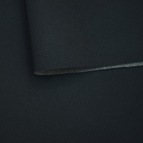 Ch.Cabanski – Autohimmelstoff Dachhimmel Stoff Gewirke - Himmel Zuschnitte aus Polyester mit Schaumstoff Kaschierung – PKW Innenraum Zubehör – Himmelstoff einfach verarbeitbar - FI Schwarz 1,7m x 2m
