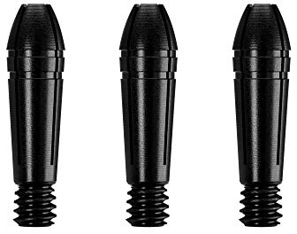 Mission Titan Fox Dart-Schäfte, Titan-Aluminium-Tops (schwarz, 3 Ersatz-Tops)