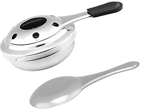 Quemador de alcohol, vaporizador de fondue, portátil, quemador de alcohol helado, acero inoxidable, 15,5 x 9,5 x 4,5 cm