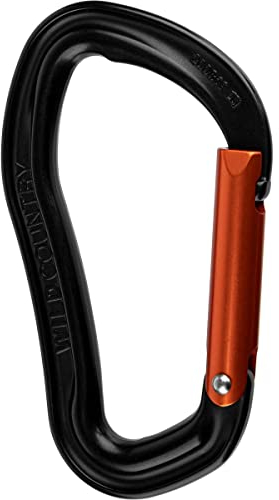 Wild Country Electron Karabiner Straight, Black-orange