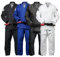 Gold BJJ Foundation Gi – Pearl Weave Jiu Jitsu Gi für Damen und Herren – IBJJF Competition Legal BJJ Gi (weiß, A3)