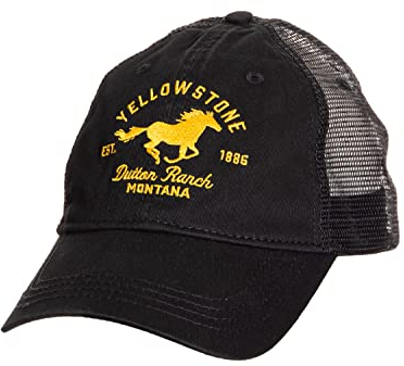 Changes Yellowstone Dutton Ranch Horse Logo TV Show Kevin Costner Trucker Cap Hat 66-15 schwarz
