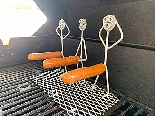 Yeehliny Grillspieße Grillbesteck,BBQ Grillgabel Edelstahl Hot Dog Gabel,Frauen Männer geformt Edelstahl Lagerfeuer Bratstab, Spaß BBQ Grill Spieß, Lustige Metall Craft Spieß Stick (1PC-C)