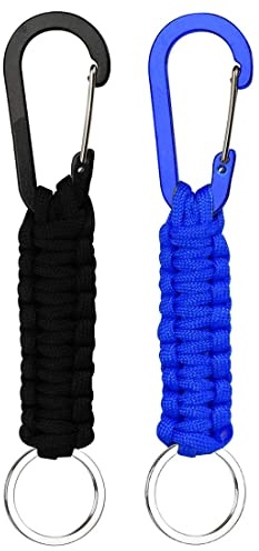 SIOPPKIK Schlüsselbund/Schlüsselring mit Karabinerhaken - Schlüsselanhänger mit Verriegelung D Ringhaken Kleiderbügel Überlebenskits Armee für Reiseflasche Autoschlüssel Jungen Mädchen Männer Frauen
