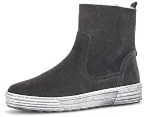 Gabor Damen Klassische Stiefeletten, Frauen Kurzstiefel,Wechselfußbett,Best Fitting,Lammfell,Warmfutter,Pepper (FU:Natur),40 EU / 6.5 UK