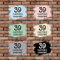 Personalised Acrylic Modern Colour Door Number Plaque, Contemporary Custom Front Door Address Sign (Sage)