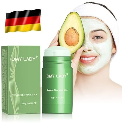 Grüntee Maske für Gesicht, Green Tea Cleansing Mask Stick, Oil Control, Mitesser-Entferner-Maske, Grüner Tee Reinigende Tonerde Stick für Die Hautpflege
