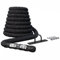 Gorilla Sports® Battle Rope - Longueur 9/12/15 m, Diamètre 38mm/50mm, avec Fixation Mural, en Nylon, Noir - Corde de Bataille, de Combat, Ondulatoire pour Entraînement, Sport, Fitness et Musculation