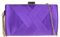 Girly Handbags Pochette compatta da donna in raso a strisce, Viola, M