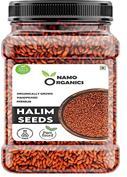 Verem Namo Organics 350 Gm Halim Seeds (Aliv Seeds) - Protein Rich & Hair Growth - Sourced 100% Raw from Organic Farms - by Namo Organics