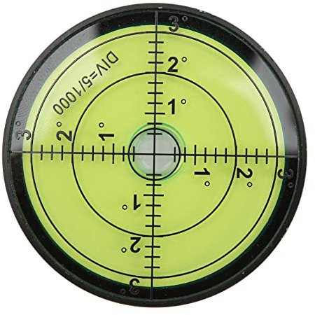 Leapiture Niveau à Bulle Circulaire 60x12mm Niveau à Bulle Circulaire Niveau à Bulle Circulaire en Métal Niveau à Bulle Rond Niveau à Bulle Magnétique Résistant Aux Chocs