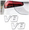 JNNJ 2 Stücke 3D Emblem Badge, Plakette Abzeichen Auto Sticker Abziehbild, Metall Motor Display Auto Aufkleber Emblem Abzeichen, Auto Aufkleber Tuning Metall(V8)