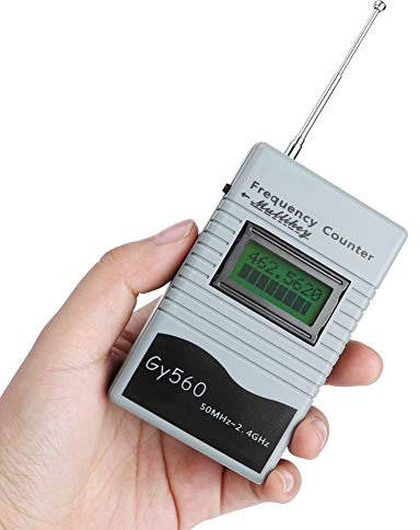 GY560 50Mhz To 2.4Ghz Portable Frequency Counter, Car Frequency Counter Two Way Radio Frequency Measuring Tool for Car Boat