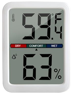 Namvo Digitales Thermometer-Hygrometer, großer LCD-Bildschirm, Raumthermometer, Temperatur für Gewächshaus, Zuhause