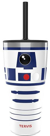 Tervis Star Wars R2-D2 Artoo Insulated Tumbler, 30oz - with Straw Lid, Stainless Steel