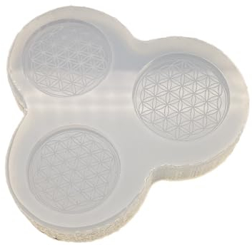 Chooseyours11 Jeton de caddie / pièce de monnaie fleur de vie moule en silicone – Décapsuleur de chariot à bricoler soi-même, porte-clés jeton | jeton pour chariot de courses, 9180000964548