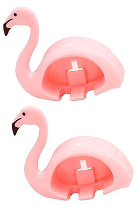 Flamingo Zahnbürstenhalter mit Saugnapf, Kunststoff, Rosa