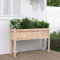Iiaky Jardinera con Patas Madera Jardinera Madera Exterior maceteros Exterior jardineras Exterior Maciza de Pino 110x31x70 cm