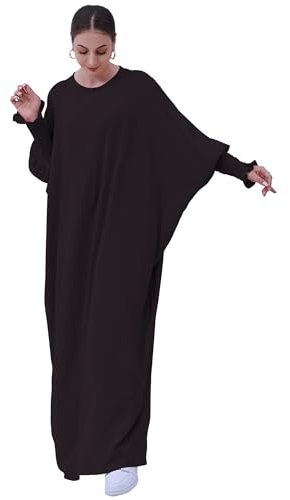 Zofocy Muslim Prayer Abaya Islamic Women Lightweight Maxi Dress Long Sleeve Ladies Dubai Kaftan
