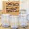 G.M. DISTRIBUZIONE 1000 Pezzi Bicchieri D'acqua in Plastica Trasparenti da 200 ml, Riciclabili, Extra Rigidi e Super Resistenti, Usa e Getta, Ideale per Casa, Ufficio, Asporto Bevande Fredde