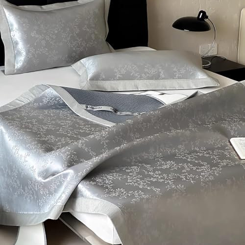 Sommer-Isomatte Aus Eisrattan, kühlmatte für Menschen, Atmungsaktives Bettlaken, Faltbare kühlmatte Bett für Zuhause, Schule, Wohnheim(59 * 79in/150 * 200cm)