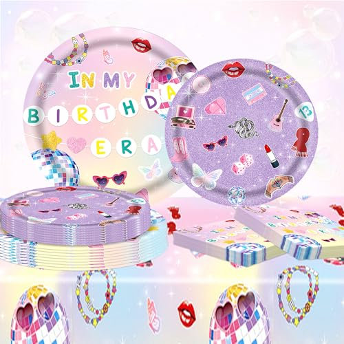 LaVenty ERAS Party Icon Paper Napkins Concert Party Tableware Bachelorette Decorations Birthday Tablescape Bridesmaid Dinner Supplies