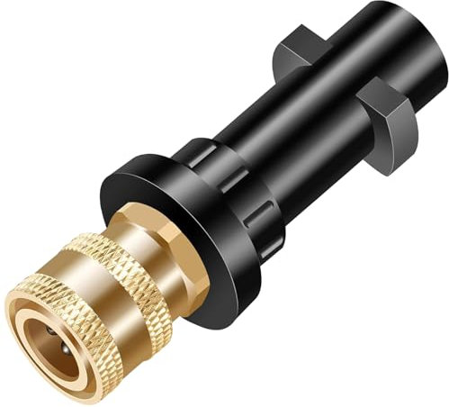 Adaptateur de pistolet pour nettoyeur haute pression - Avec prise de raccordement rapide 1/4 - Compatible avec les nettoyeurs haute pression Karcher/Kärcher K Serie K2, K3, K4, K5, K6, K7 (1 pièce)