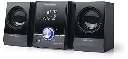 Muse M-38BT Micro Sistema con audio Estéreo, y Bluetooth