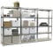 Hochbelastbares, verzinktes Stahlregal für die Garage, 3 Gestelle, Garagenregal, 5 Etagen, 175 kg Traglast pro Regalboden, 180 x 90 x 40 cm (H x B x T).