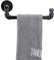 Sumnacon Industrieller Rohr-Handtuchhalter, Wandhalterung, Handtuchaufhänger, Bar, Hänge-Halter, Küche, Badezimmer, rustikale Dekoration, Schwarz, Eisen