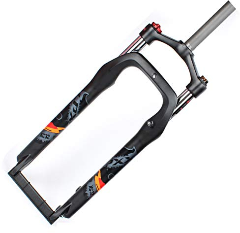 Fat Fahrradgabel Federgabel,135 Mm Fahrradgabel Radfahren Luftstoßdämpfer Federgabel Schnee MTB Moutain 20 Zoll Federgabeln Aluminiumlegierung Für 4 0 Reifen