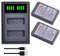 PowerTrust PS-BLS5 BLS-50 BLS-5 Chargeur de batterie pour Olympus E-M10 Mark II, OM-D E-M10 Mark IV, E-M10 Mark III S, E-M5 Mark III, PEN E-P7 E-PL2 E-PL3 E-PM1 E-PM2 E-M10 II
