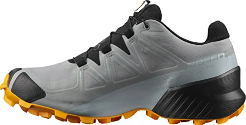 Salomon Herren Speedcross Gore-tex Trailrunning-Schuhe, Monument Black Saffron, 44 EU