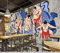 Frtmsticker Papier Peint Mural Affiche Murale 3D Japon Sumo Personnages Papier Peint Pvc Autocollant Décoration Murale Xxl Poster Tableaux Muraux Tapisserie Photo Trompe L'Oeil 300X200Cm