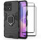 Dedux Funda + Protector de Pantalla [2 Piezas] para Honor X8, Caída Militar [Funciona con El Montaje De Coche Magnético] PC Duro TPU Case Carcasa. Negro
