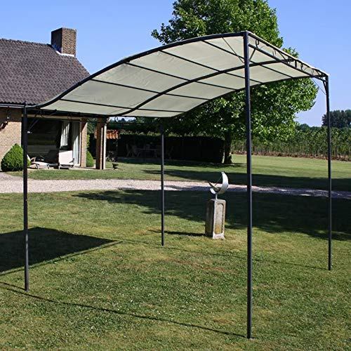 Yumeng Pavillon, Gartenpavillon, Pop-Up Partyzelt, Festzelt, Pavillon, Garden Decoration, Canopy Tent, Lagerzelt, Stoff Cremeweiß