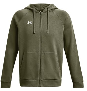 Under Armour Herren Ua Rival Cotton Fz Hoodie sportliche Sweatjacke, Warmer Kapuzenpullover mit durchgehendem Reißverschluss (1er Pack)