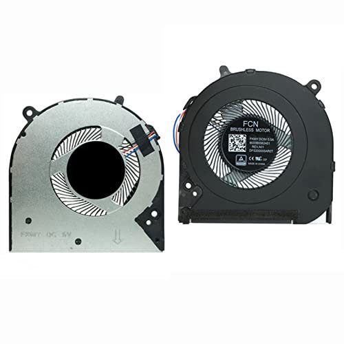 Fleshy Leaf CPU Cooling Fan Replacement for HP 14-CF 14-CK 14-cm 14-DK 14-MA 14S-DP 14S-DK 240 G7 246 G7 240G7 246G7 Series 6033B0062401 L23189-001
