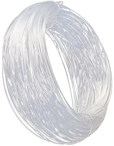 90M filo per braccialetti, cordone per braccialetto non elastico, filo di perline trasparente, lenza da pesca trasparente, per Collane,Artigianato(0.8mm)