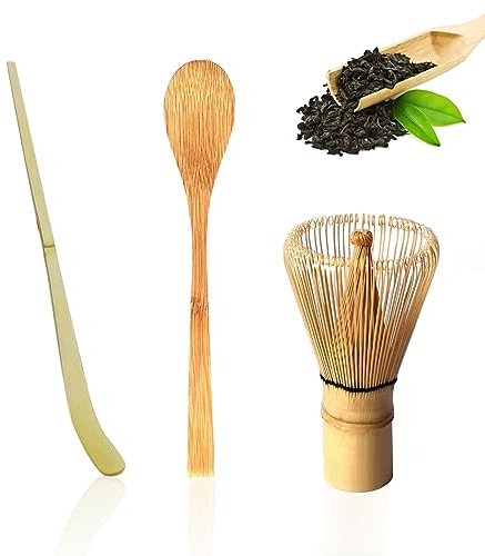 1 brosse à thé Baubon Li, 1 cadran à thé, 1 cuillère à thé à long manche, agitateur à matcha, outils traditionnels pour l'art du thé, accessoires de cadran à thé