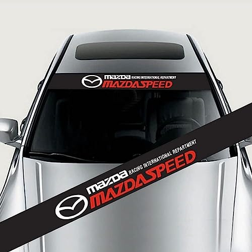 VALKEM Emblem Auto Aufkleber für Mazda 2 3 6, Auto Body Logo Buchstaben Wort Abzeichen Sticker, Auto Frontklappe Trunk Autoaufkleber Körper Styling Zubehör