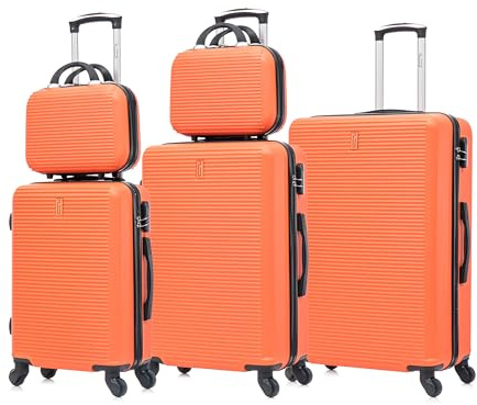 CELIMS - Set de 5 Valises | Valise Cabine 55 cm | Moyenne 65 cm | Grande 75 cm | 2X Vanity