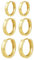 Gold Ohrringe für Damen, Kleine Creolen Set 3 Paar Hypoallergen Ohrringe Set Kleine Gold Huggie Creolen Schmuck Geschenk für Damen Mädchen
