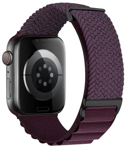 Cinturino Trail Loop Compatibile con Apple Watch Ultra 49mm 46mm 45mm 44mm 42mm Cinturini Sport Regolabili Nylon per Iwatch Ultra2 Series 10 9 8 7 6 5 4 2 3 1 42 44 45 46 49 mm Uomo Donna,Viola