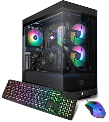 iBUYPOWER Y40 Y40 - Computer PC da gioco, nero Y40BI7N47S01 (Intel Core i7 14700F, RTX 4070 Super 16GB, 32GB DDR5 5600 RGB (16x2), 2TB NVMe SSD, WiFi Ready, Windows 11