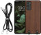 kwmobile Necklace Case kompatibel mit Samsung Galaxy S20 FE Hülle - Holz TPU Cover mit Handykette - Band Handyhülle Dunkelbraun