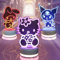 Likohee Kitty Lampe, Anime 3D Illusion Led Lampe- 16 Farben Intelligent TeLéCommand Nachtlicht, Weihnachtsgeschenke, Geburtstagsgeschenke Für Kinder